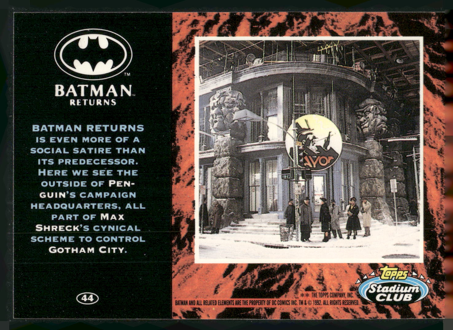 1992 Stadium Club Batman Returns #44 Penguin