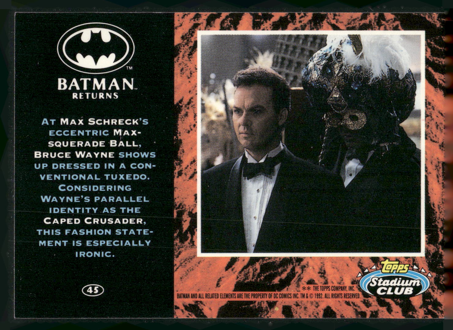 1992 Stadium Club Batman Returns #45