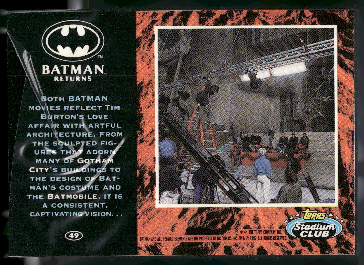 1992 Stadium Club Batman Returns #49