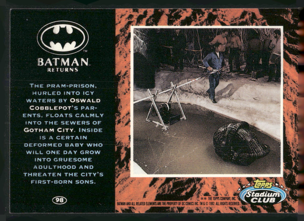 1992 Stadium Club Batman Returns #98 icy waters by Os