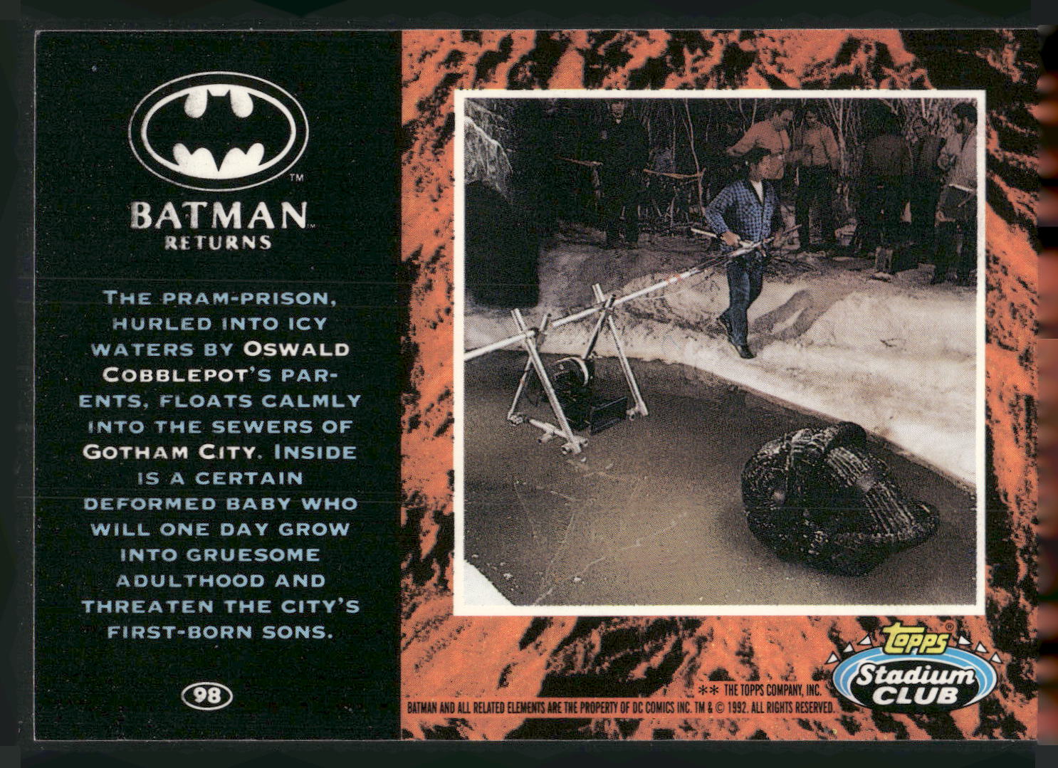 1992 Stadium Club Batman Returns #98 icy waters by Os