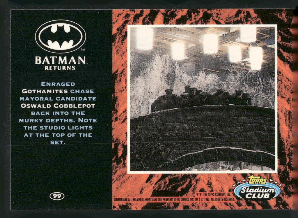 1992 Stadium Club Batman Returns #99 Enraged Gothamites
