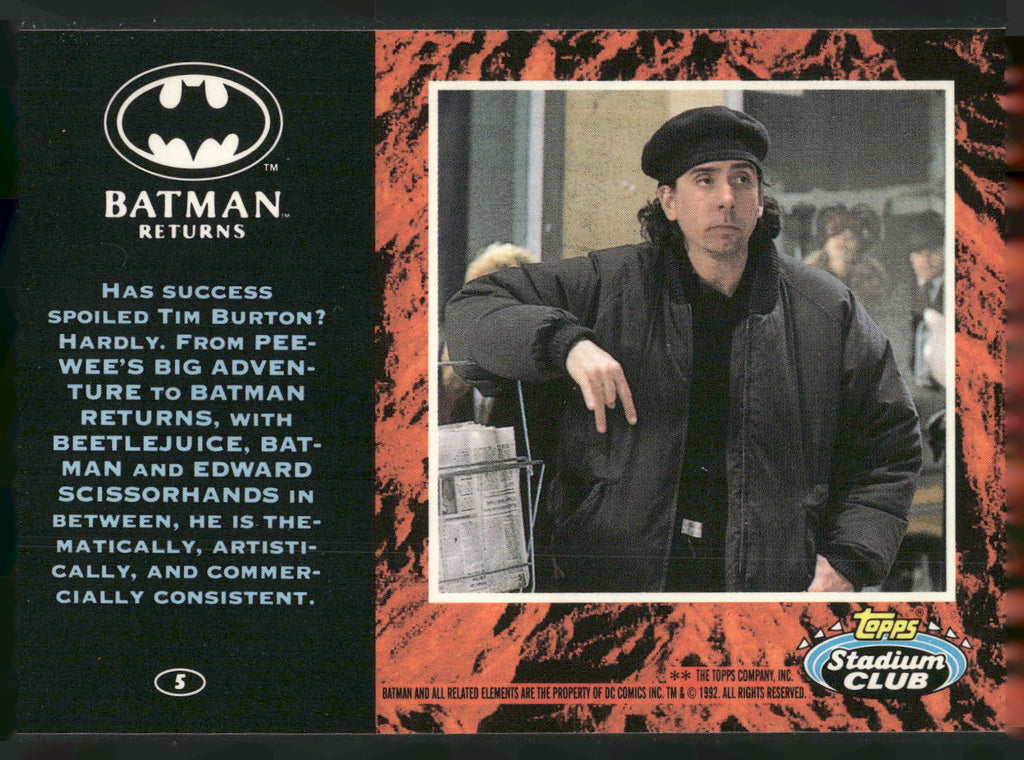 1992 Stadium Club Batman Returns #5
