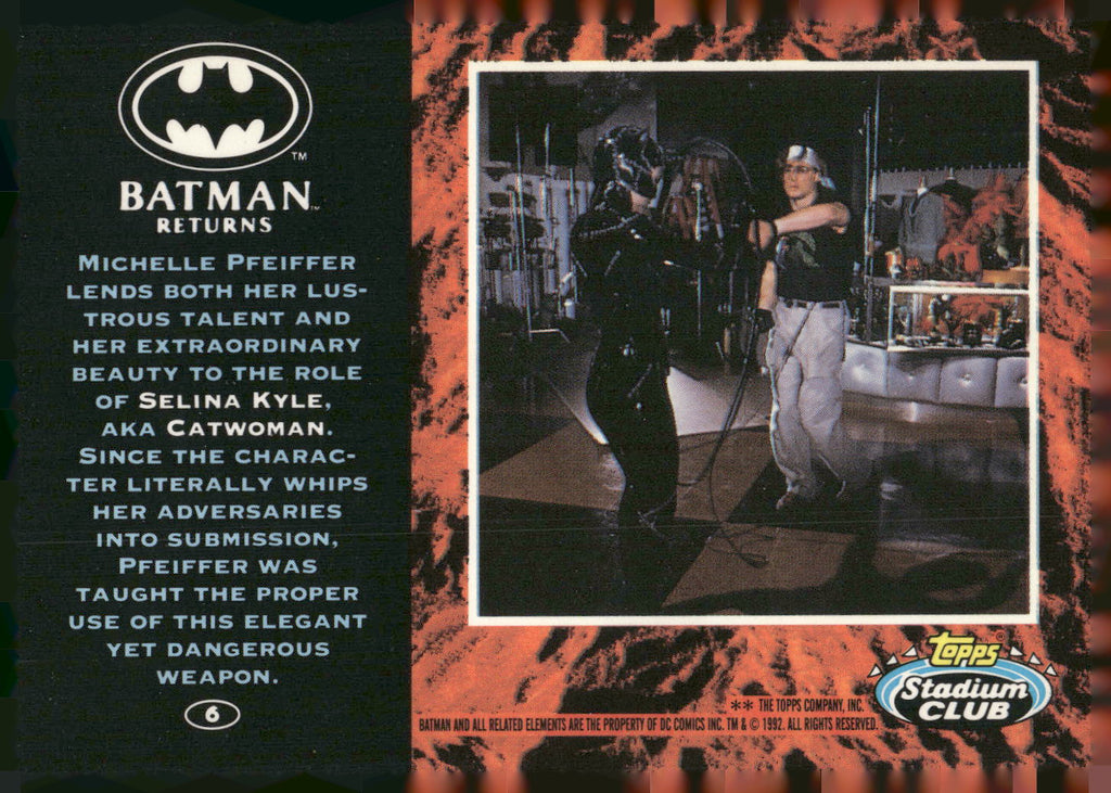 1992 Stadium Club Batman Returns #6 Catwomen