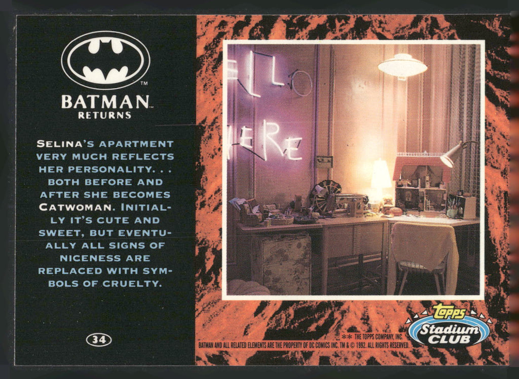 1992 Stadium Club Batman Returns #34 Selina Catwomen