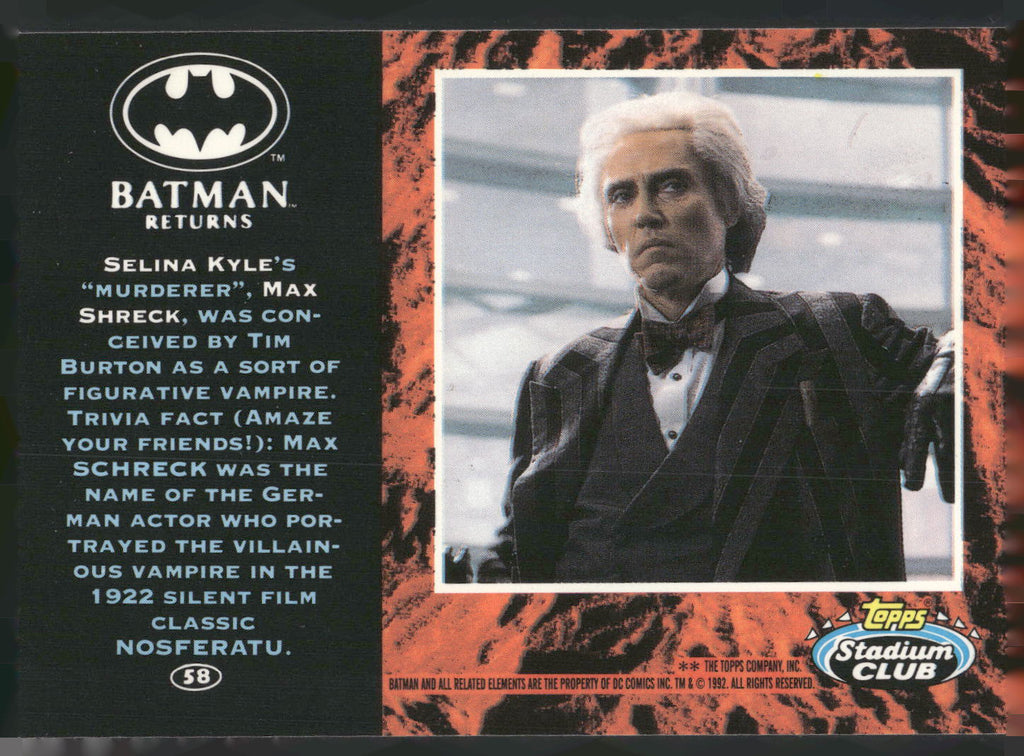 1992 Stadium Club Batman Returns #58 Catwomen