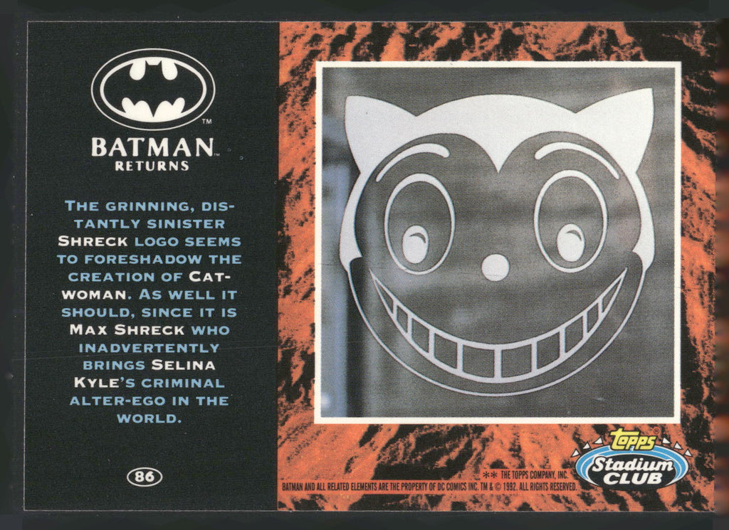 1992 Stadium Club Batman Returns #86 Catwomen