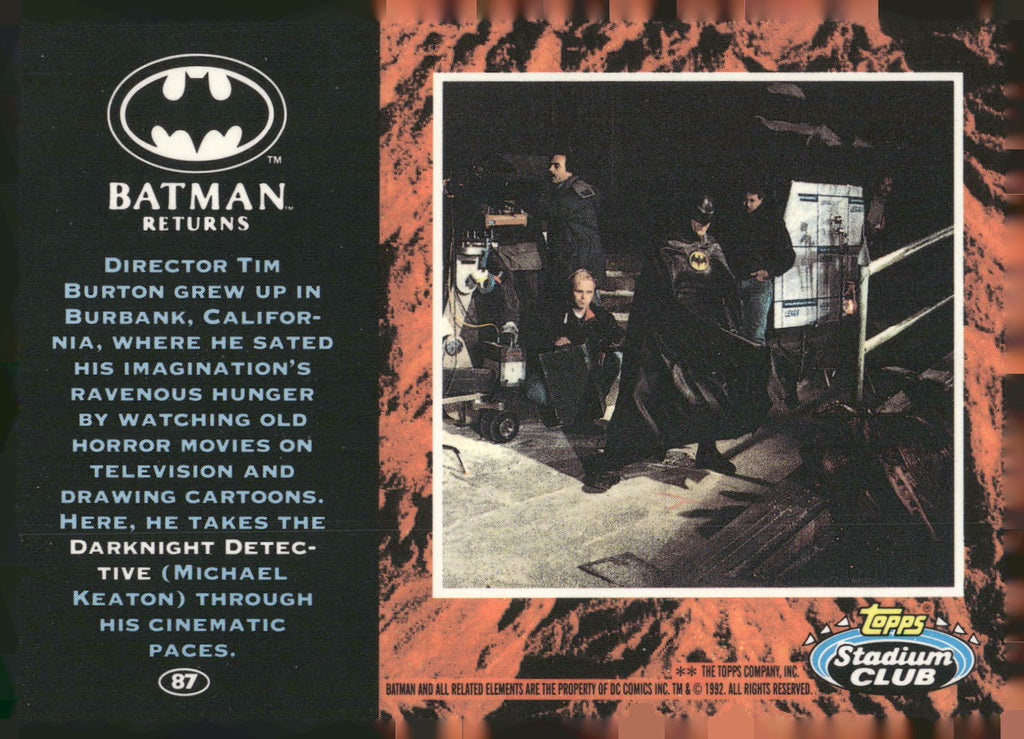 1992 Stadium Club Batman Returns #87