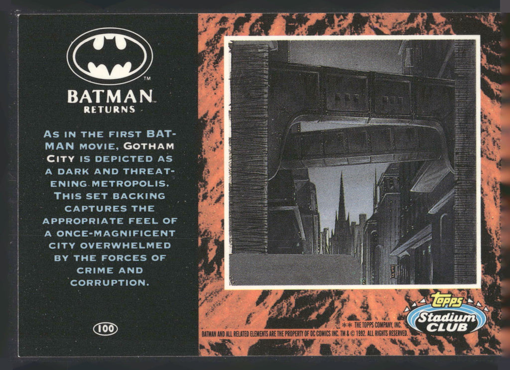 1992 Stadium Club Batman Returns #100 Catwomen Oswald
