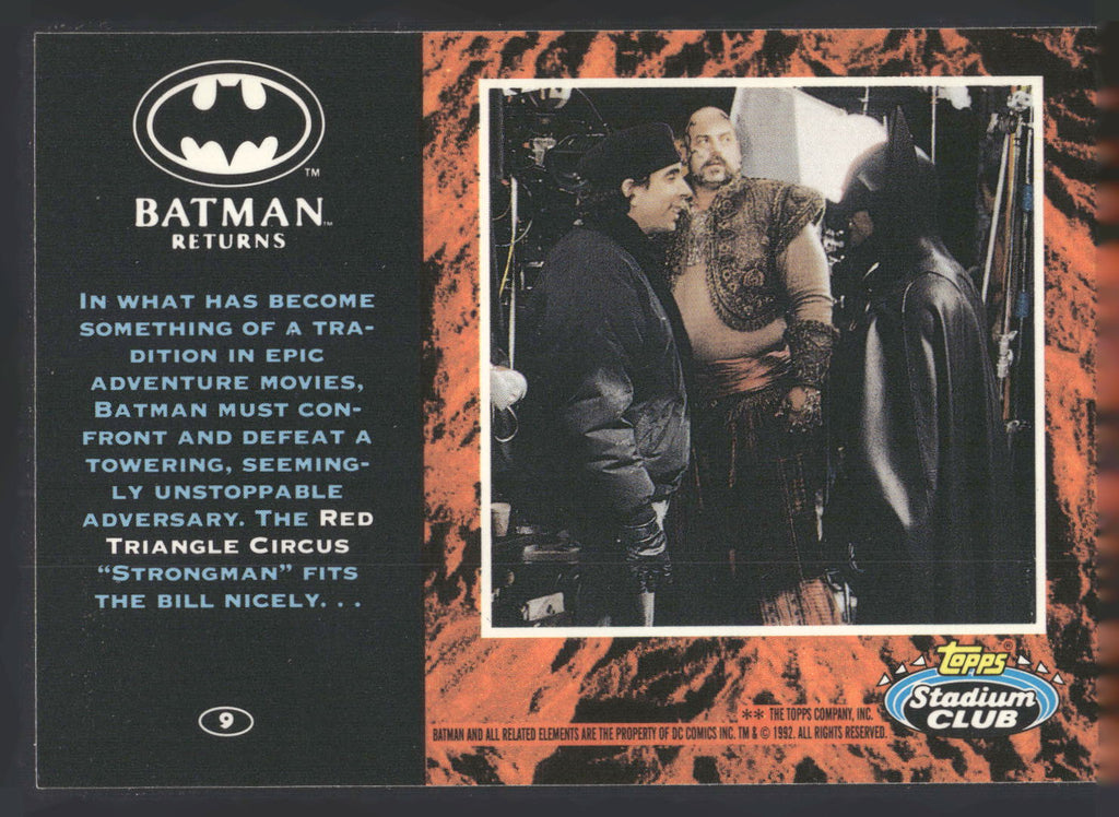 1992 Stadium Club Batman Returns #9