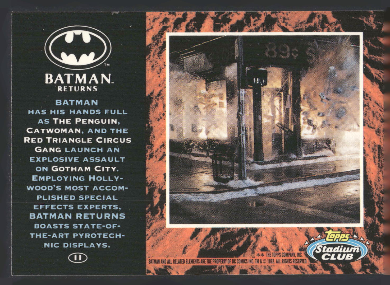 1992 Stadium Club Batman Returns #11