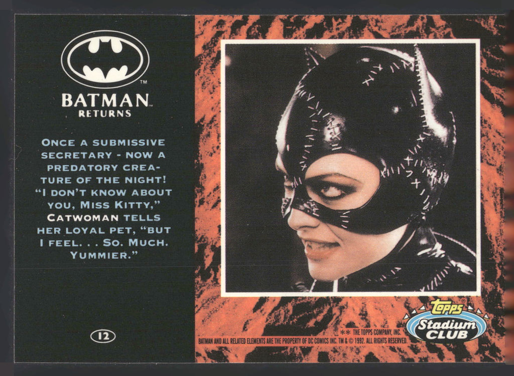 1992 Stadium Club Batman Returns #12 Catwomen