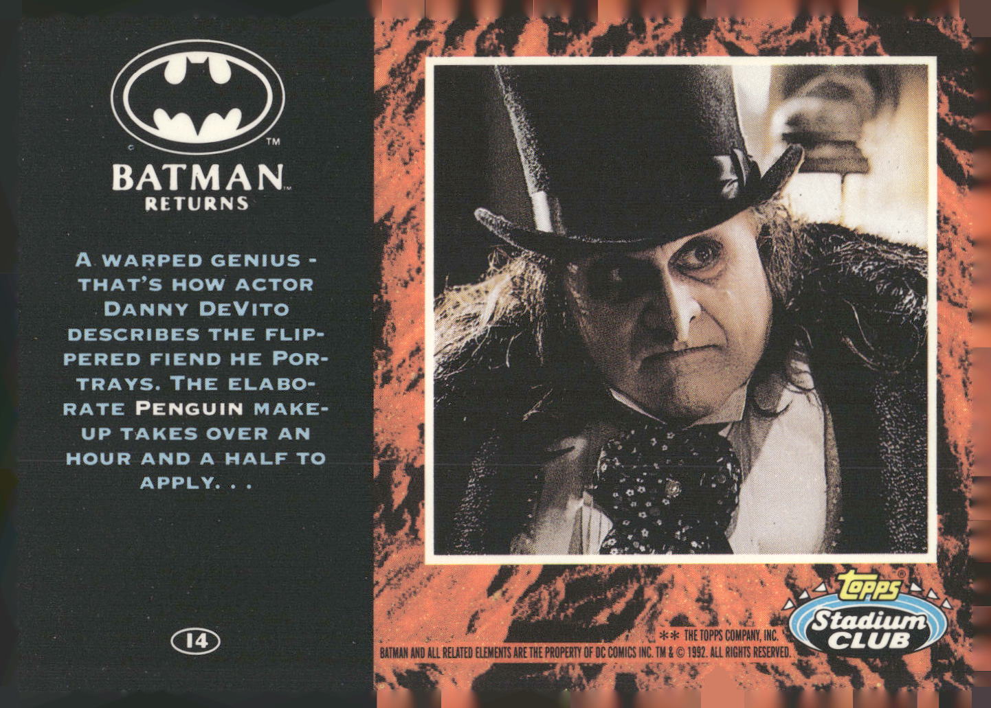 1992 Stadium Club Batman Returns #14