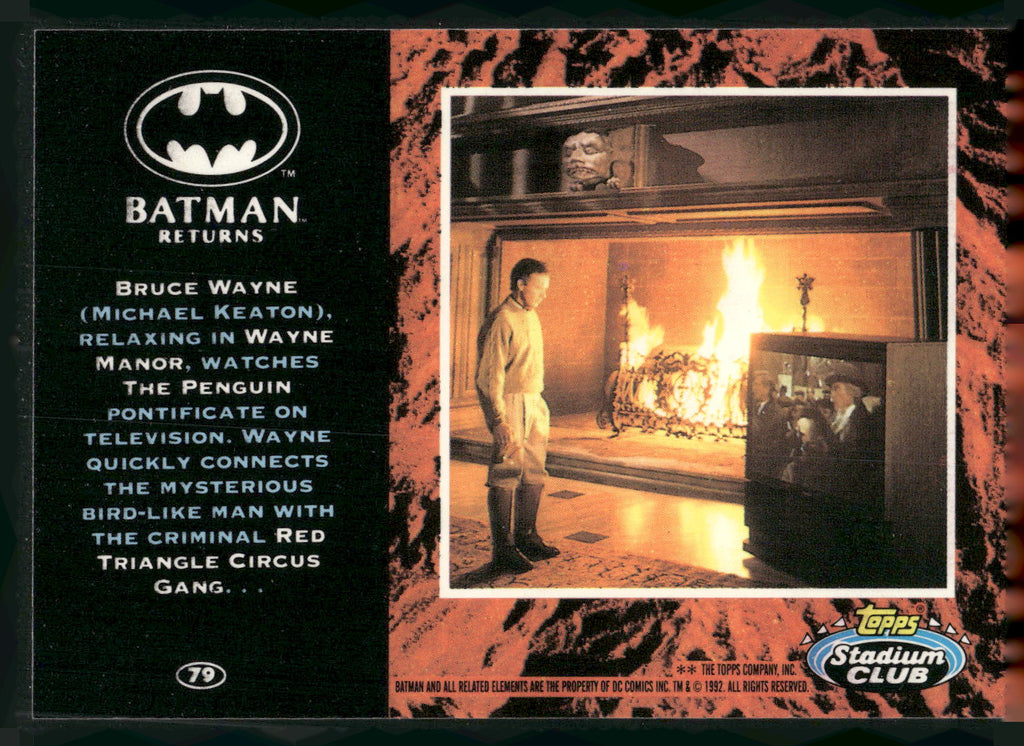 1992 Stadium Club Batman Returns #79 Bruce Wayne