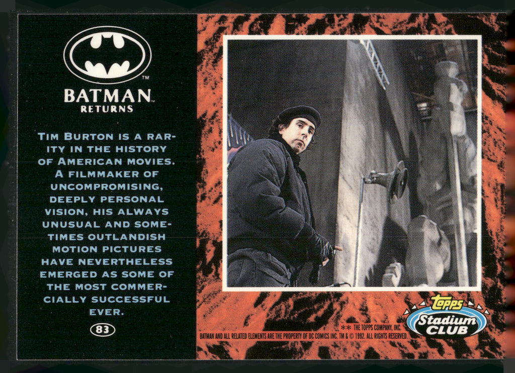1992 Stadium Club Batman Returns #83 Alfred