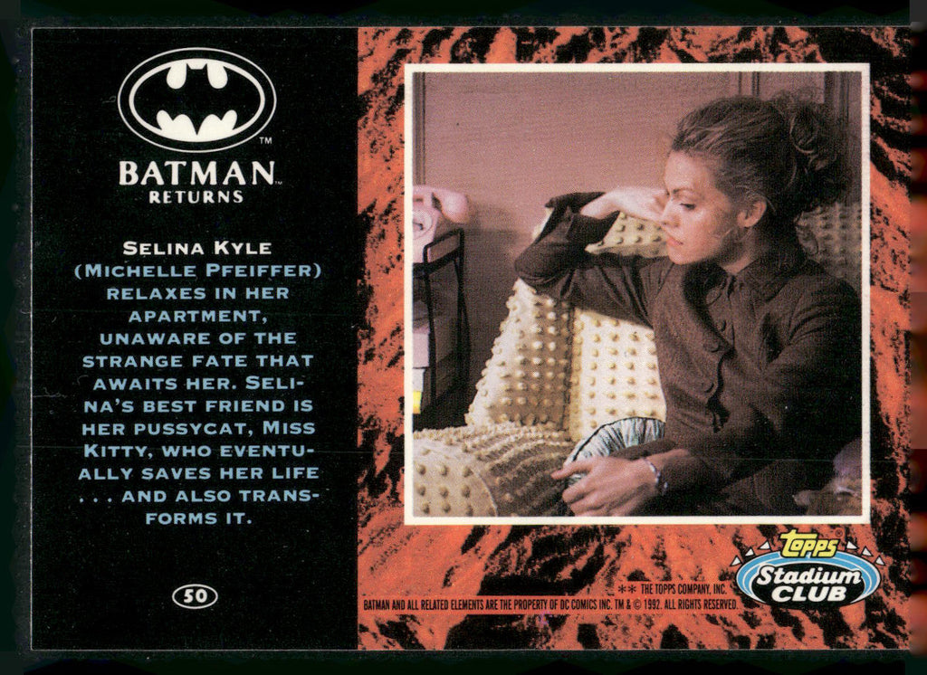 1992 Stadium Club Batman Returns #50 Selina Kyle