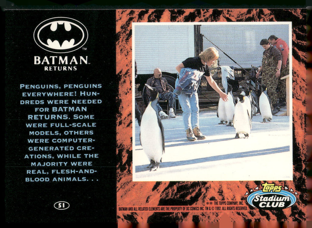1992 Stadium Club Batman Returns #51 Penguin