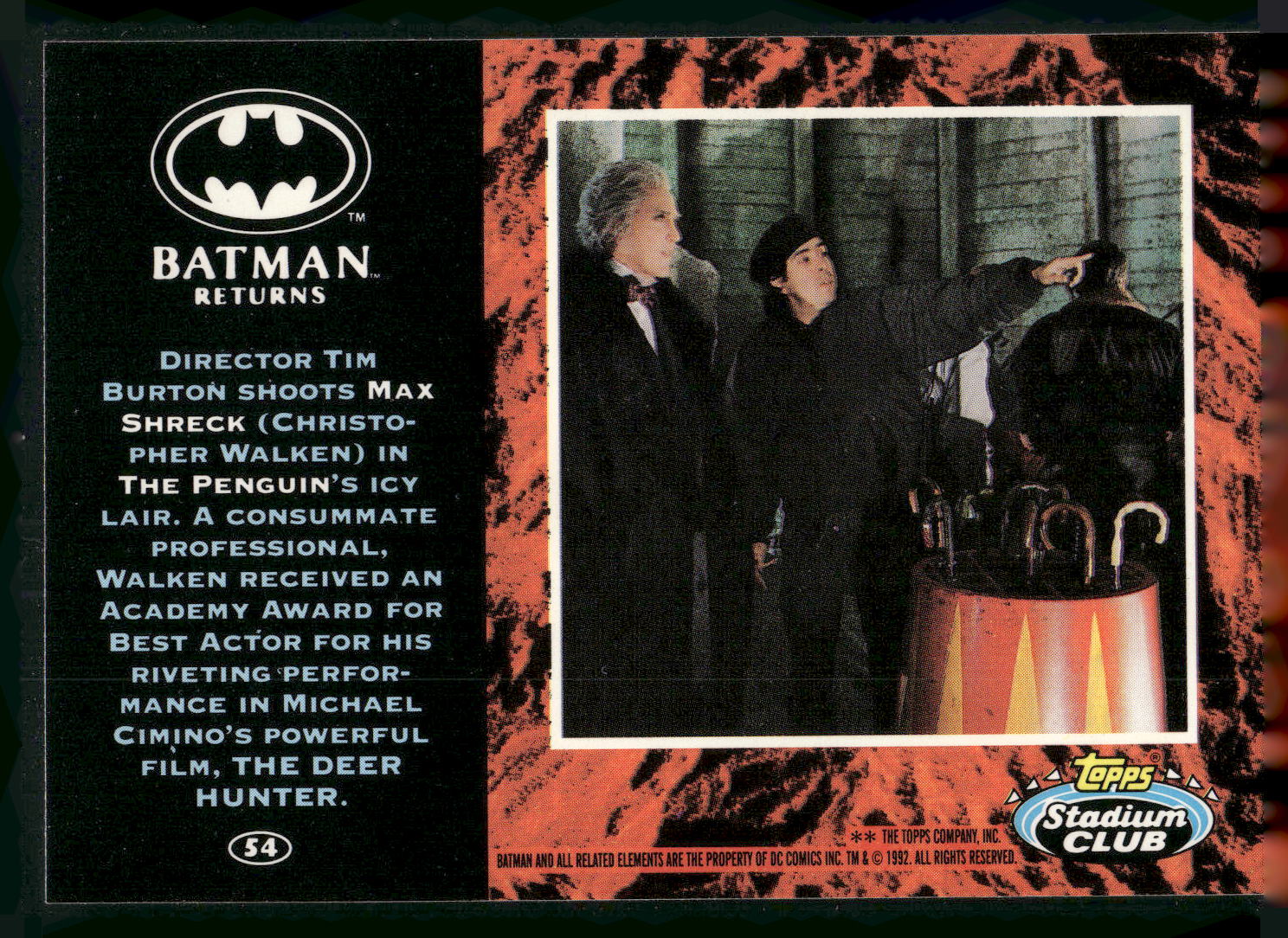 1992 Stadium Club Batman Returns #54 Bruce Wayne