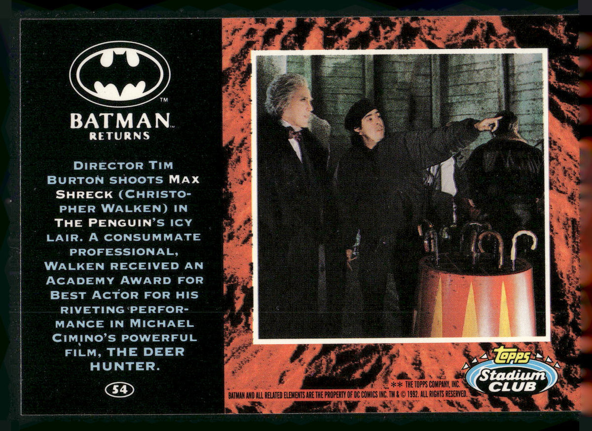 1992 Stadium Club Batman Returns #54 Bruce Wayne