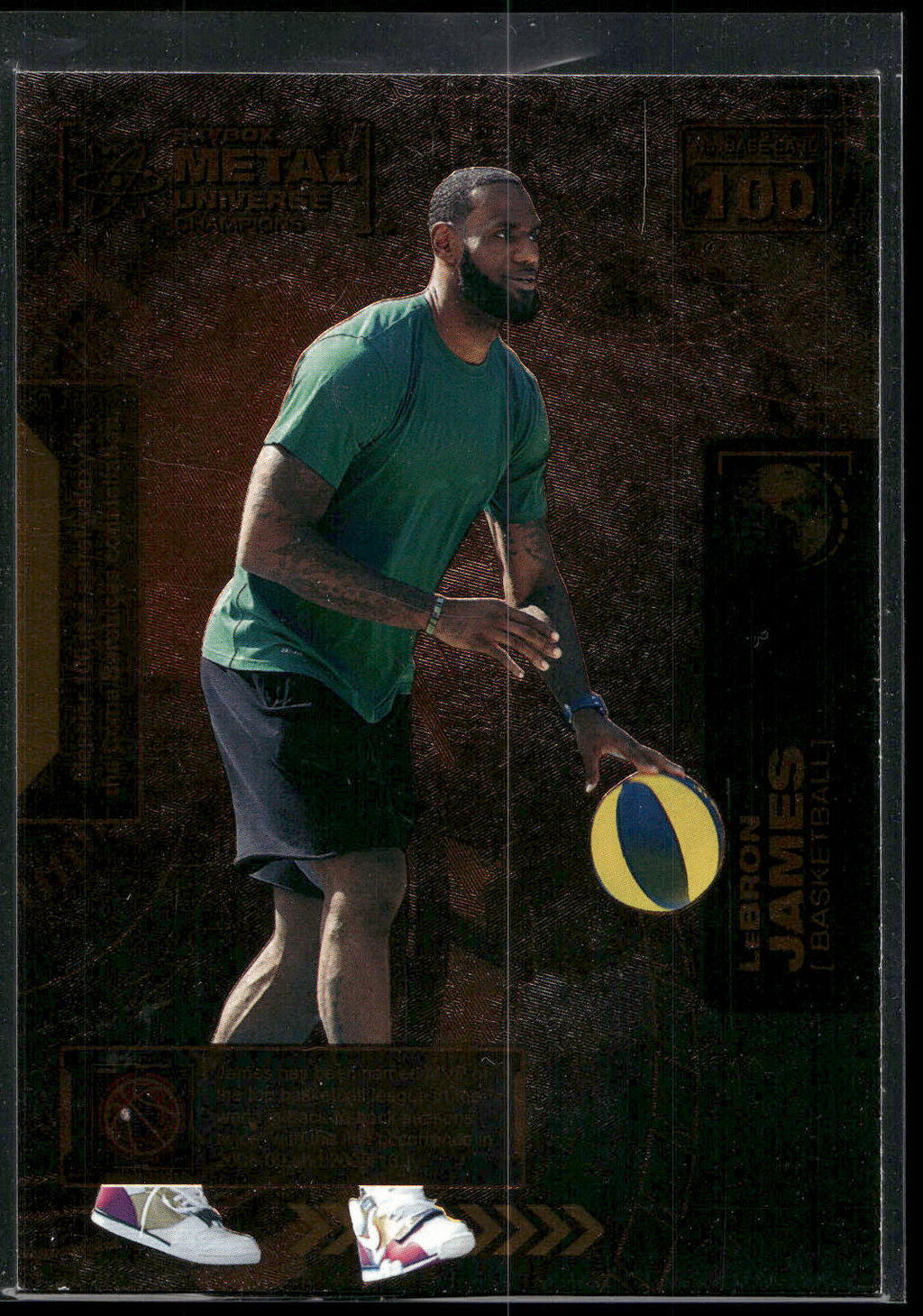 2021 SkyBox Metal Universe Champions #100 LeBron James Copper