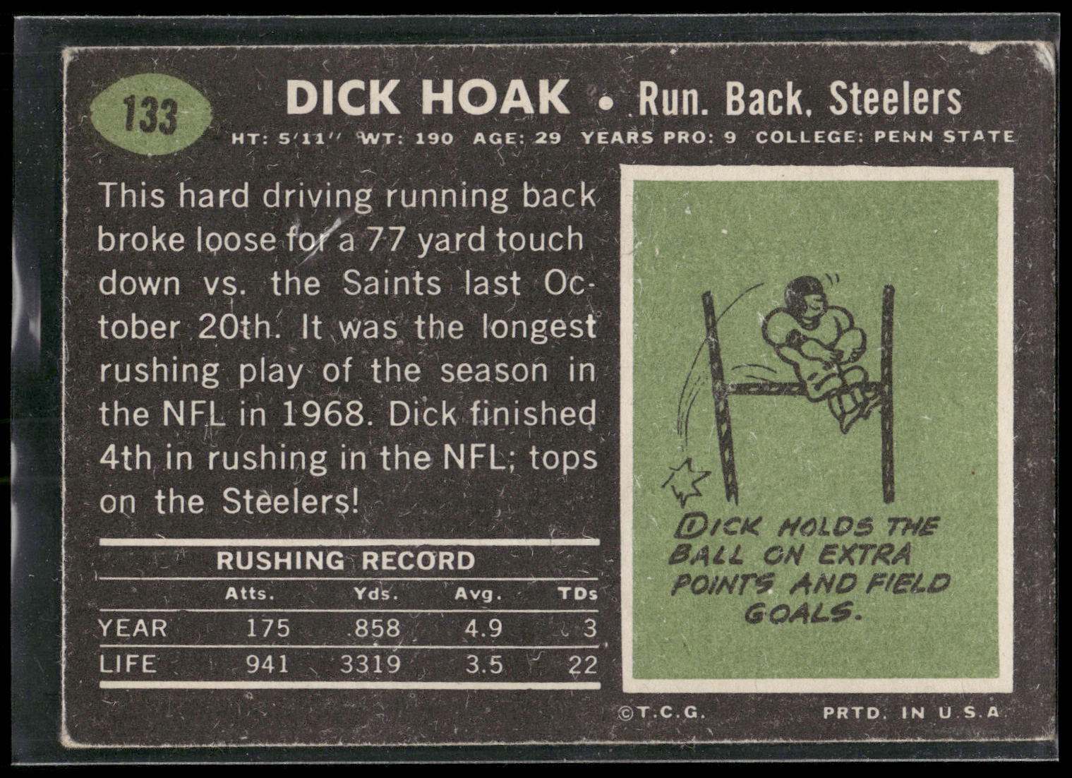 1969 Topps #133 Dick Hoak