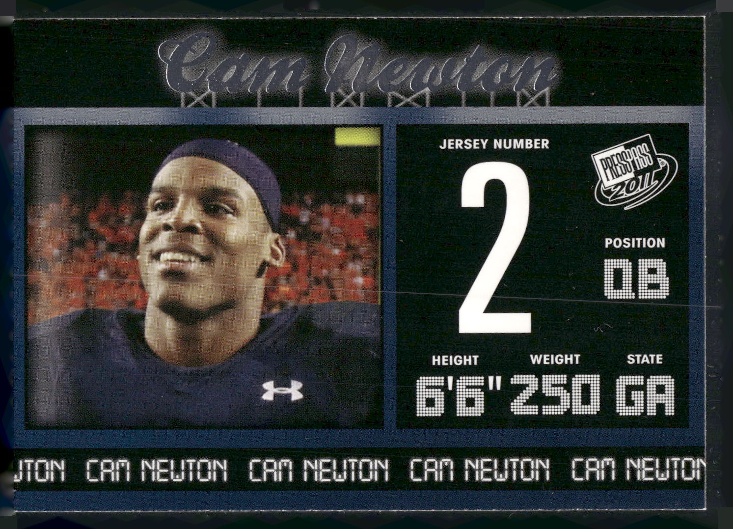 2011 Press Pass #6 Cam Newton