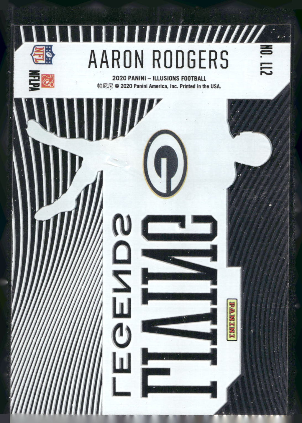 2020 Panini Illusions #LL2 Aaron Rodgers Living Legends