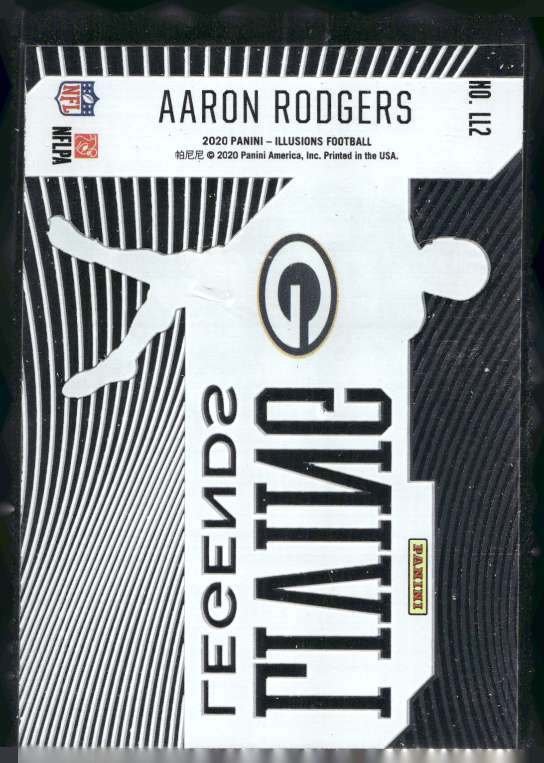 2020 Panini Illusions #LL2 Aaron Rodgers Living Legends