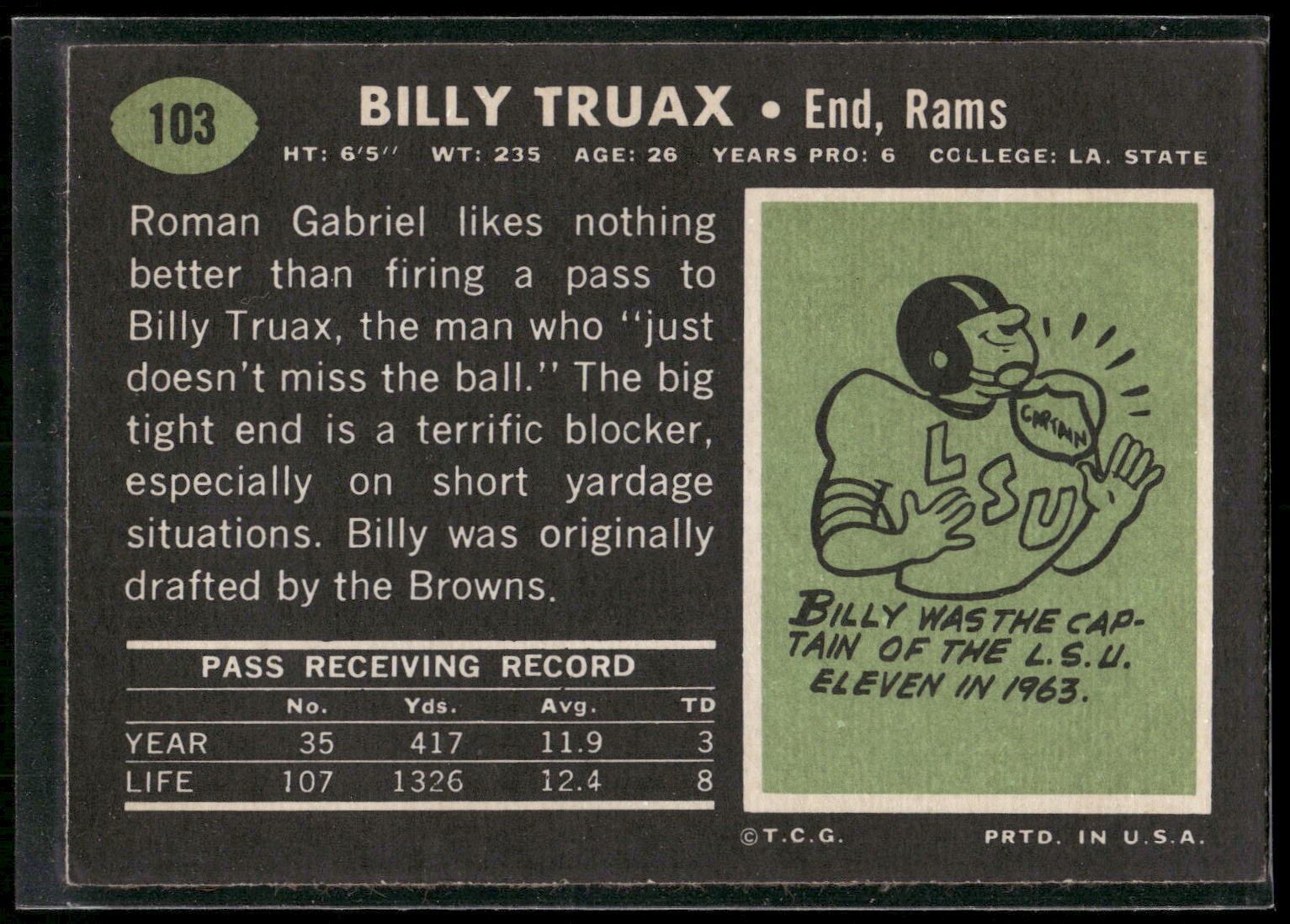 1969 Topps #103 Billy Truax
