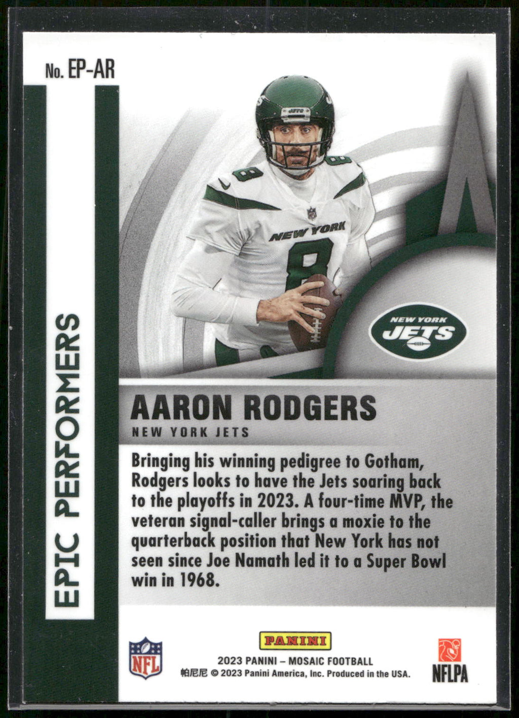 2023 Panini Mosaic #EP-AR Aaron Rodgers Epic Performers