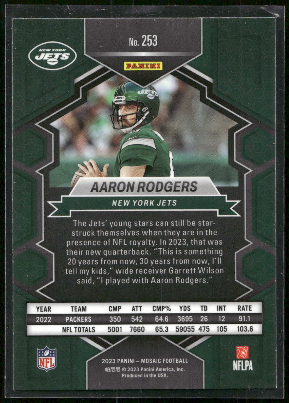 2023 Panini Mosaic #253 Aaron Rodgers