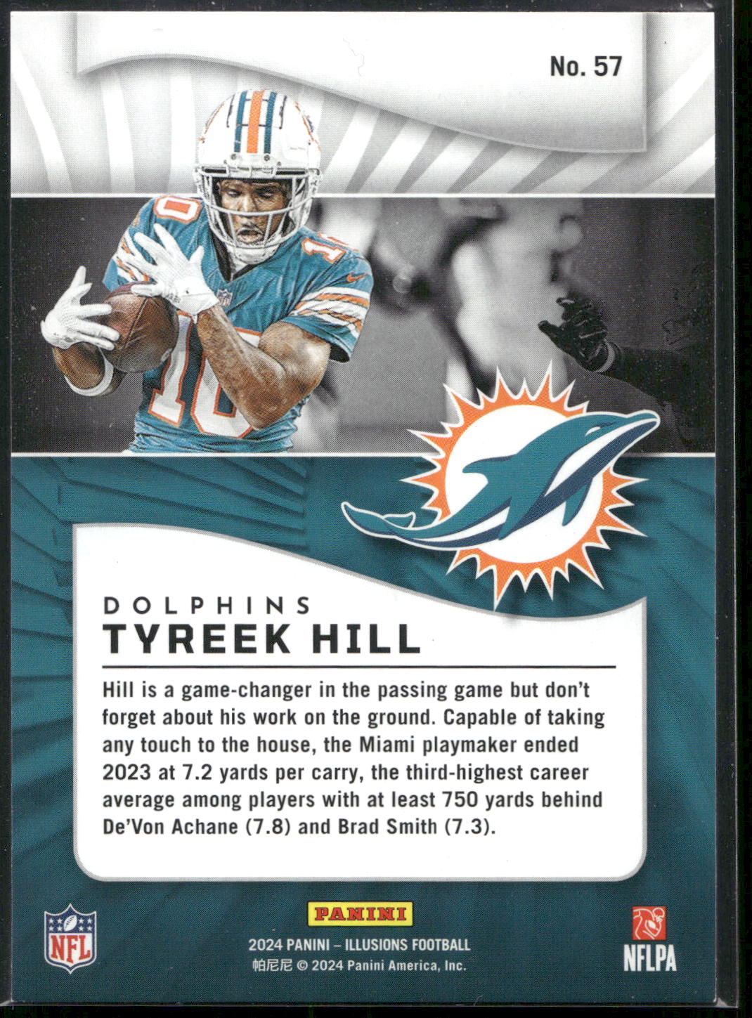 2024 Panini Illusions #57 Tyreek Hill Retail