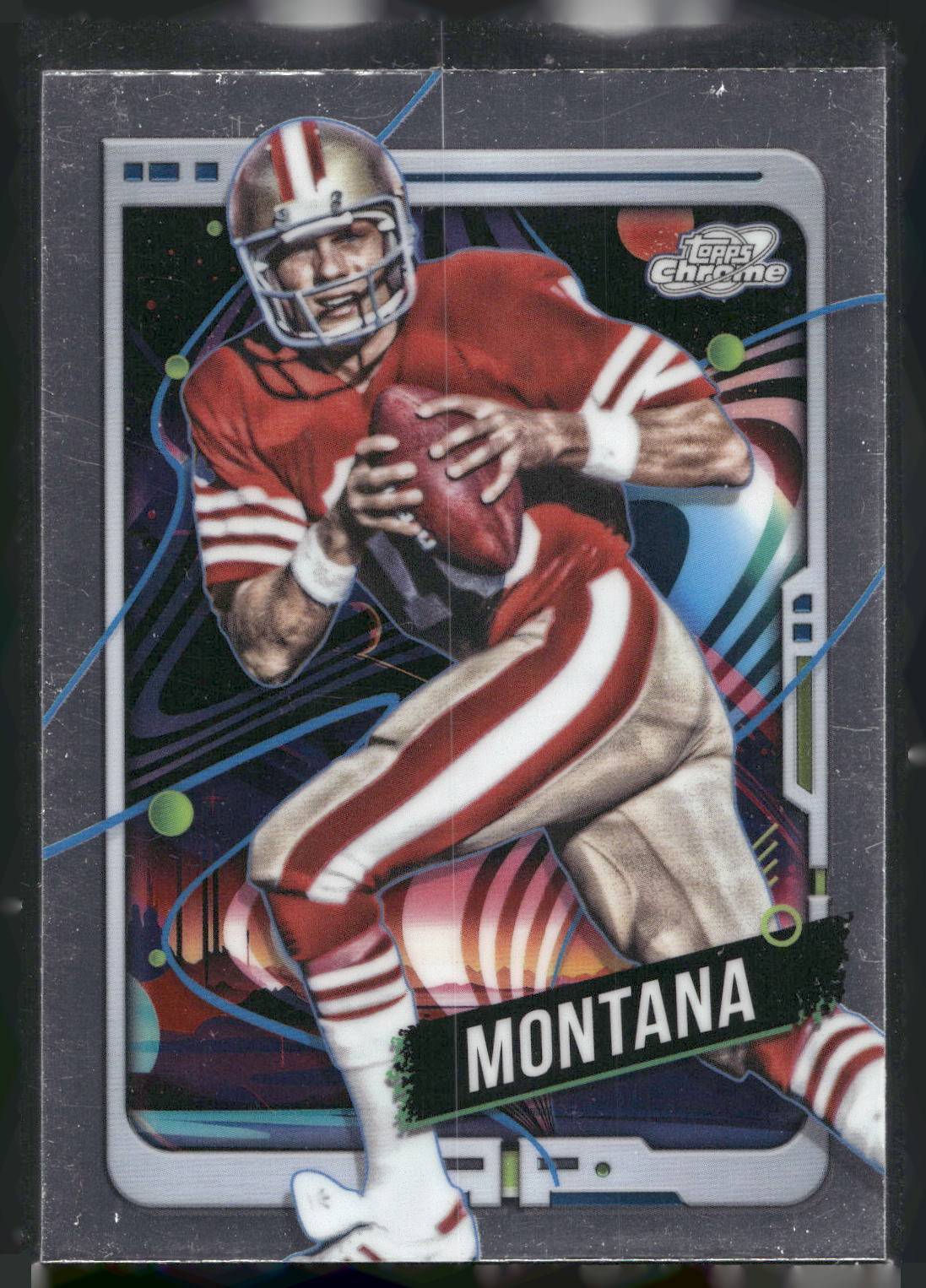 2024 Topps Chrome Cosmic #91 Joe Montana