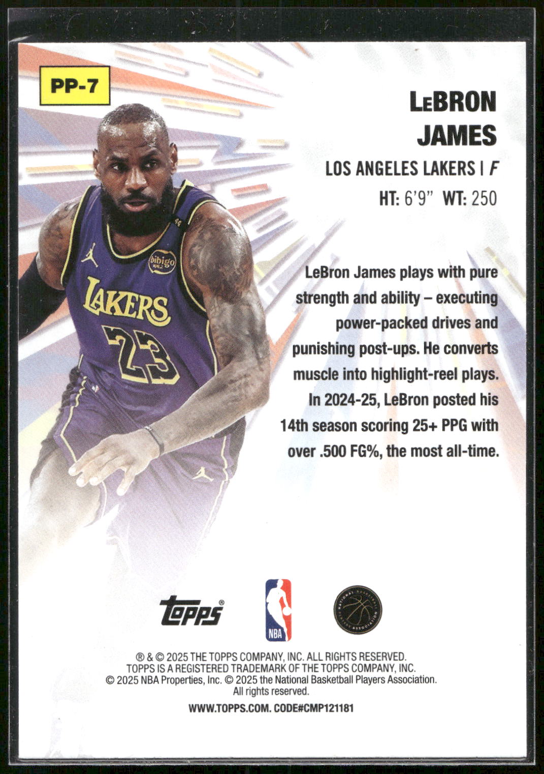 2025-26 Topps #PP-7 LeBron James Power Players
