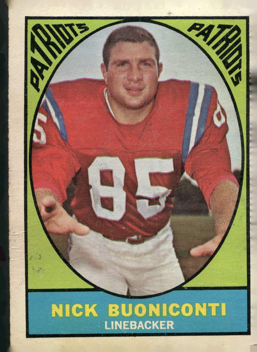 1967 Topps #13 Nick Buoniconti