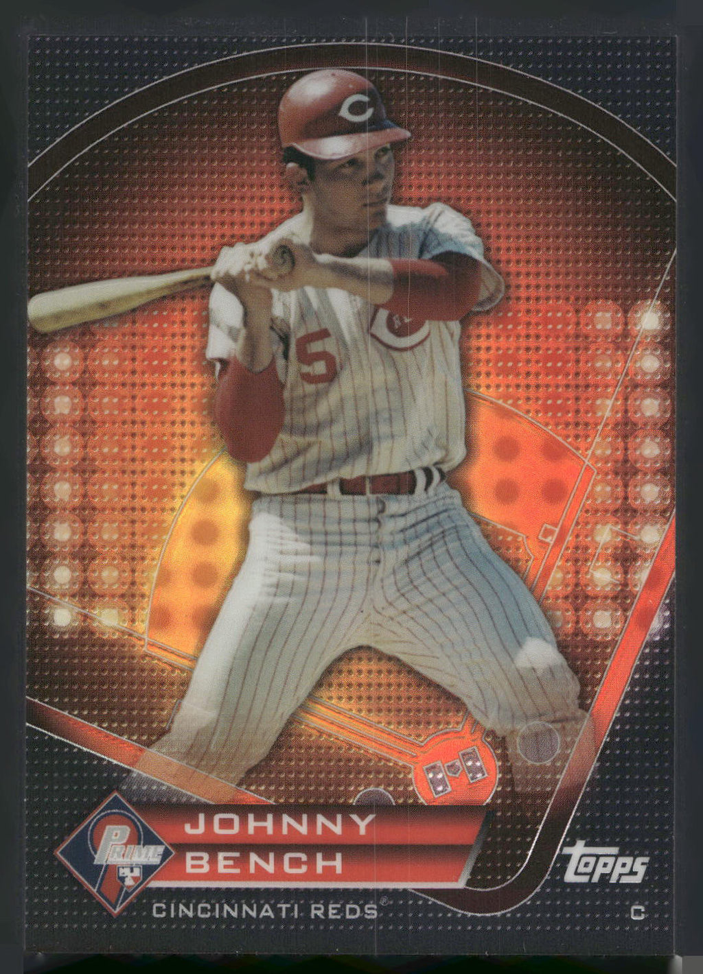 2011 Topps #PNR1 Johnny Bench Prime 9 Player of the Week Refractors