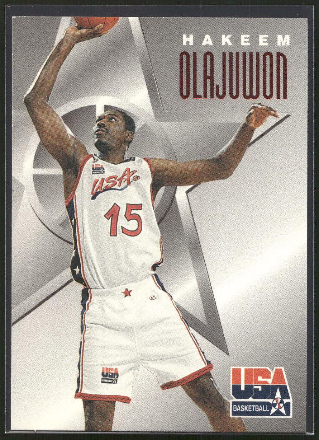 1996 SkyBox Texaco USA #6 Hakeem Olajuwon