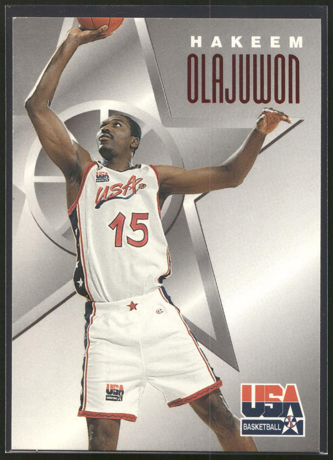 1996 SkyBox Texaco USA #6 Hakeem Olajuwon