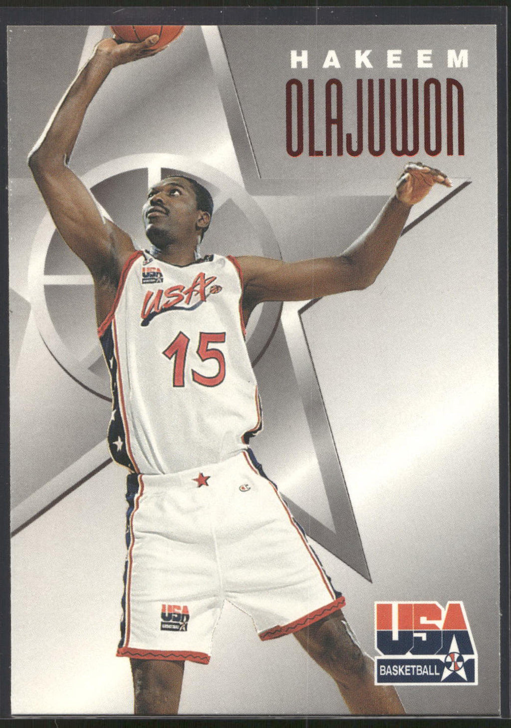 1996 SkyBox Texaco USA #6 Hakeem Olajuwon