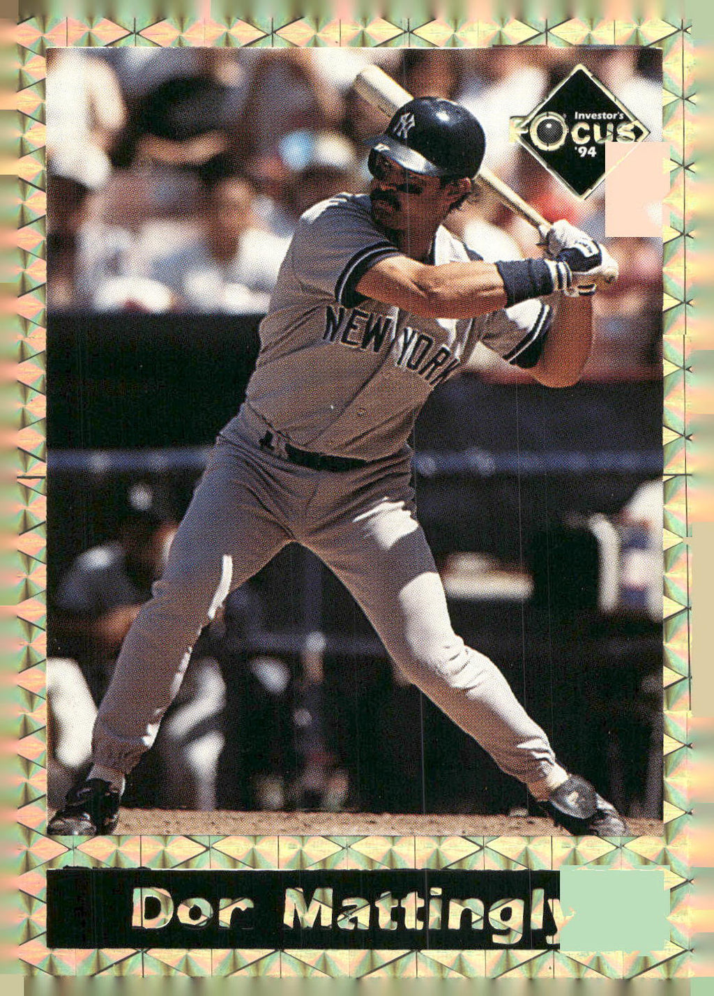 1994 Investor's Journal Gold Prism (unlicensed) #14 Don Mattingly
