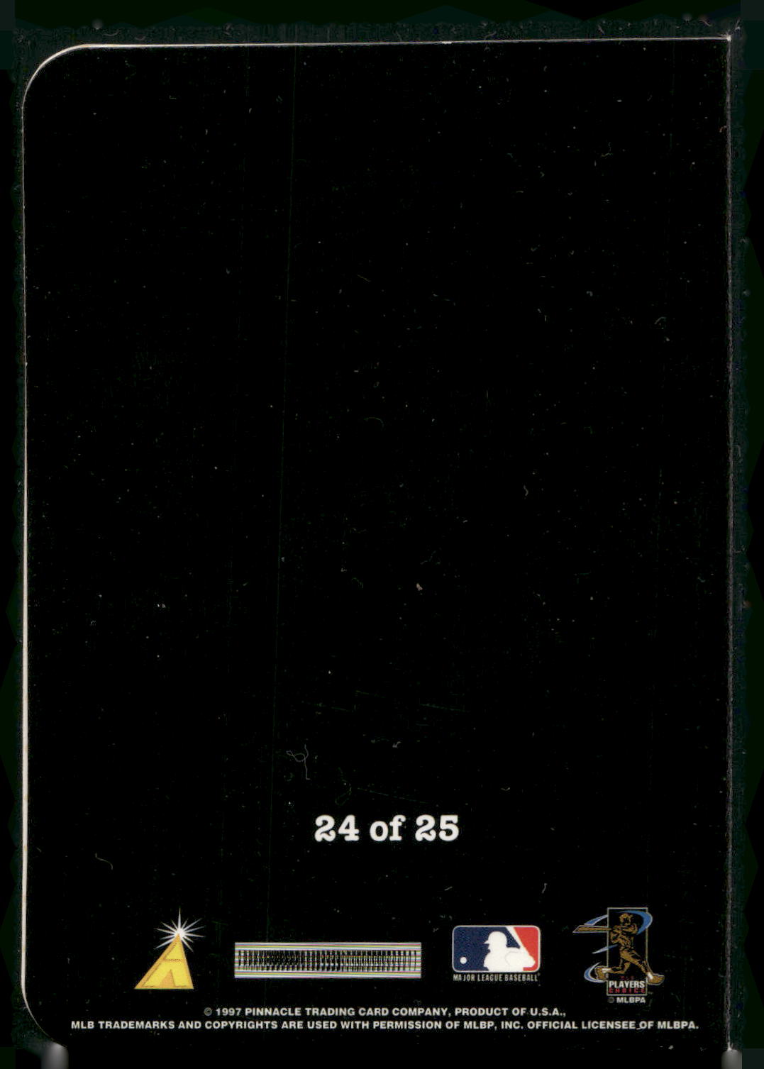 1997 Pinnacle #24 Larry Walker Passport to the Majors