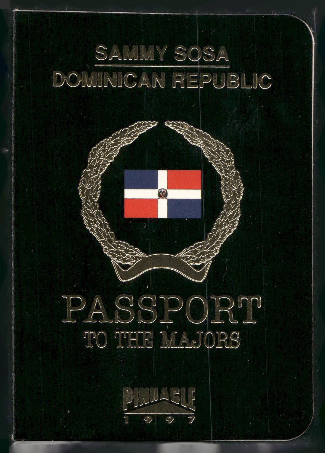 1997 Pinnacle #15 Sammy Sosa Passport to the Majors
