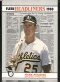 1988 Fleer #2 Mark McGwire Headliners