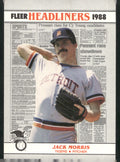 1988 Fleer #3 Jack Morris Headliners