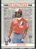 1988 Fleer #6 Tim Raines Headliners