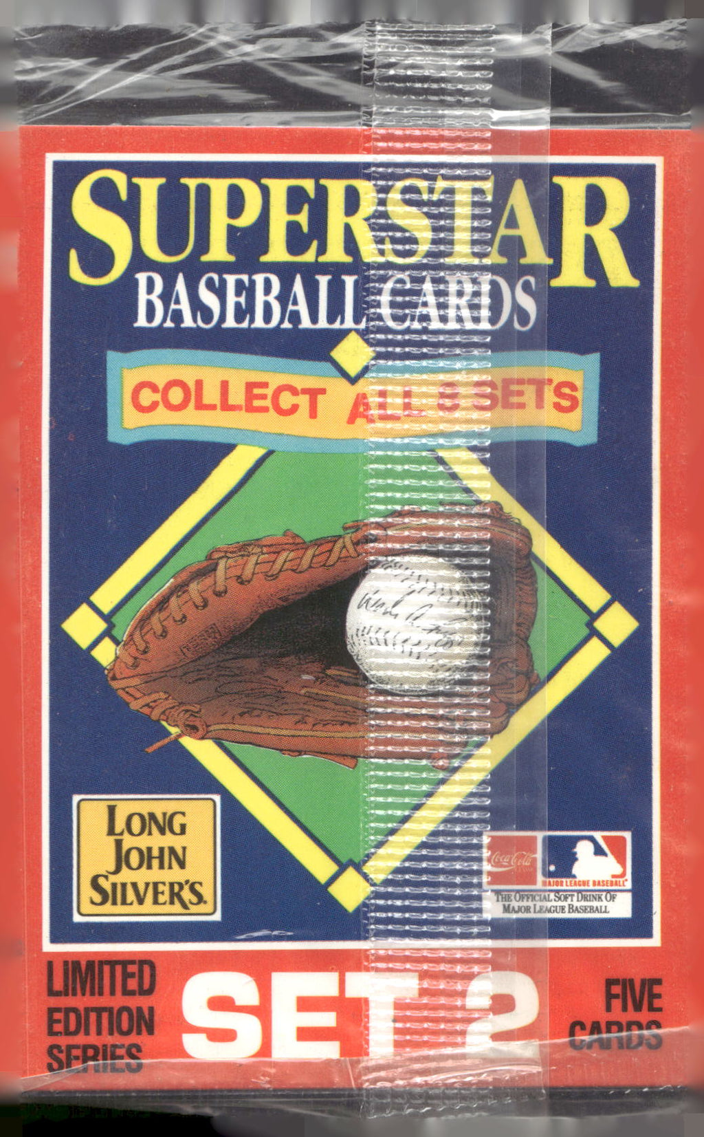 1990 Starline Long John Silver Sealed Set # 2 card #6 Wade Boggs on Front