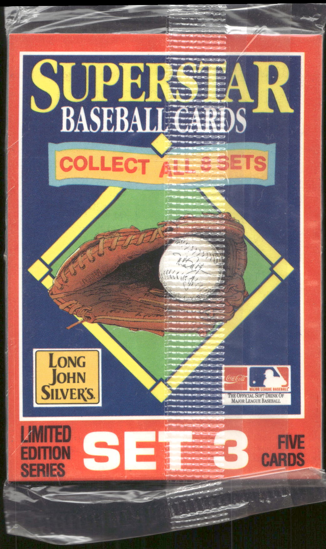 1990 Starline Long John Silver Sealed Set #3 card #11 Mark McGwire on Front