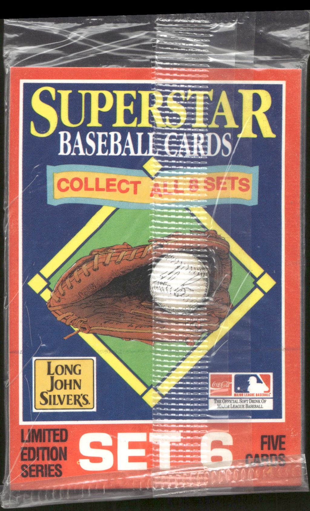 1990 Starline Long John Silver Sealed Set #6 card #26 Nolan Ryan on Front