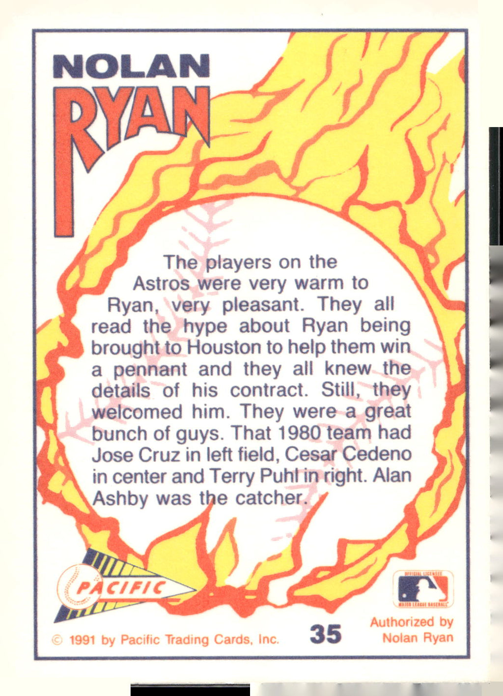 1991 Pacific Nolan Ryan Texas Express I #35 Nolan Ryan