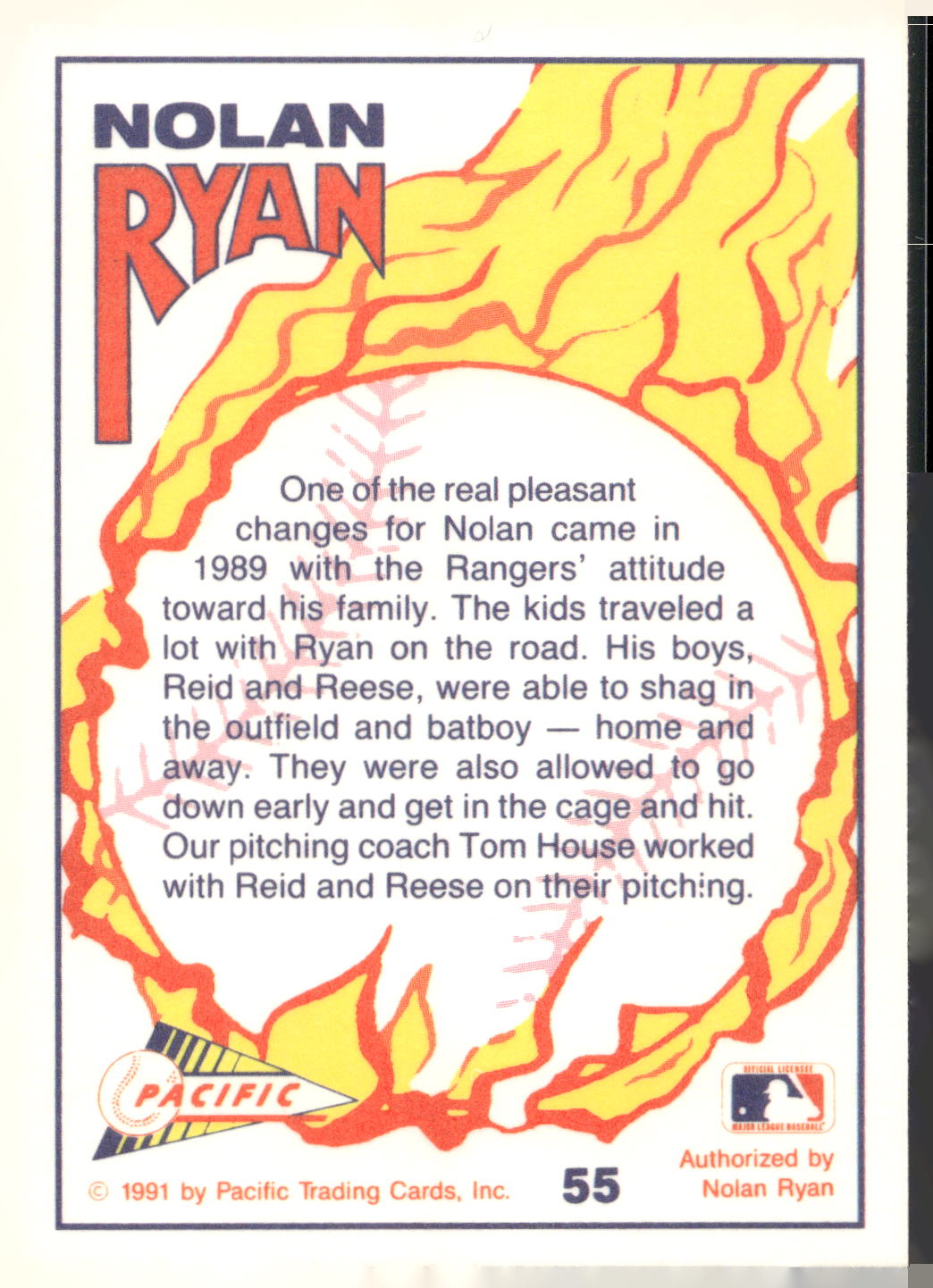1991 Pacific Nolan Ryan Texas Express I #55 Nolan Ryan